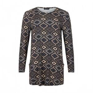 NEW SUNDAY women's long sleeve tunic in brown